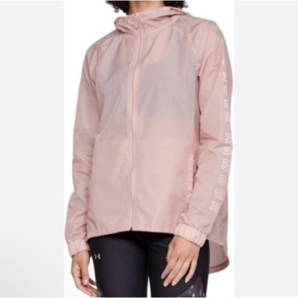 Under Armour Women's Blush Utility Packable Windbreaker Jacket with Hood